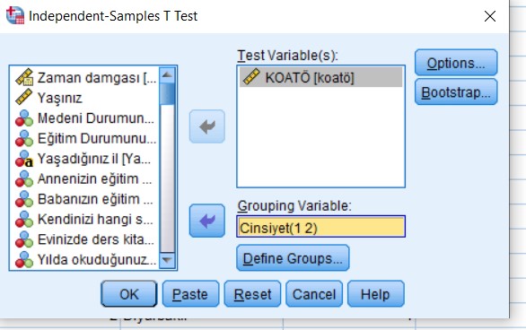 spss veri analizi
